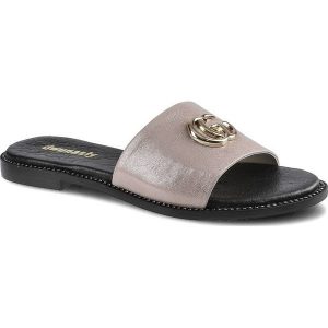 Różowe Klapki Dwunasty Shoes Buty Ze Skóry Obuwie. Czerwone klapki Dwunasty Shoes, bez wzorów, ze skóry, bez obcasa, na obcasie. Za 205,00 zł.
