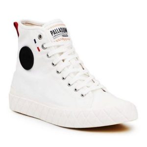 Buty Palladium Ace Cvs Mid 77015-116 białe. Białe trampki bez wzorów, z materiału, bez zapięcia. Za 572,15 zł.