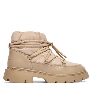 Śniegowce Inuikii. Brązowe buty zimowe Inuikii, bez obcasa, bez zapięcia. Za 859,00 zł.