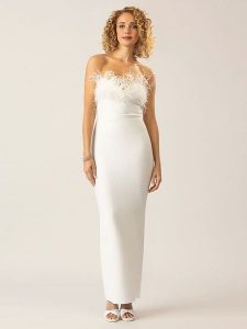 APART Sukienka w kolorze białym rozmiar: 38. Białe sukienki Apart, bez wzorów, bez kołnierzyka, bez ramiączek, maxi. Za 282,99 zł.