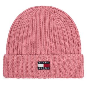 Czapka Tommy Hilfiger. Czerwone czapki TOMMY HILFIGER, bez wzorów. Za 149,99 zł.