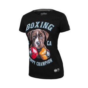 Koszulka damska Pitbull Lil'Champ. Białe bluzki PITBULL, m, bez wzorów, casualowe, bez kołnierzyka, bez ramiączek. Za 99,00 zł.