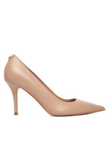 Guess Szpilki FLFPRN LEA08 Beżowy. Brązowe szpilki Guess, z aplikacjami, ze skóry, bez obcasa. Za 679,99 zł.