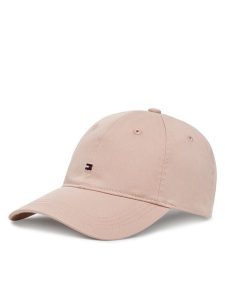 Tommy Hilfiger Czapka z daszkiem Essential Flag Soft Cap AW0AW17632 Różowy. Czerwone czapki TOMMY HILFIGER, bez wzorów, z bawełny. Za 149,99 zł.