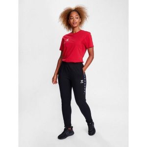 Koszulka damska Hummel Authentic. Czerwone bluzki Hummel, l, bez wzorów, sportowe, bez kołnierzyka, bez ramiączek. Za 152,50 zł.