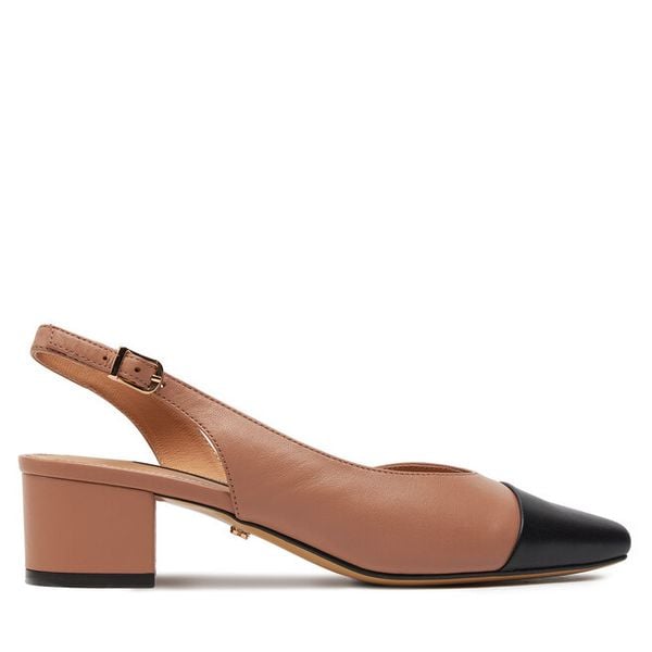 Czółenka GINO ROSSI. Brązowe czółenka Gino Rossi, bez wzorów, bez obcasa, bez zapięcia. Za 259,99 zł.