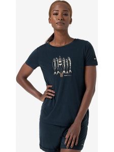 Super.natural Koszulka "Copper Sardine" w kolorze granatowym rozmiar: S. Niebieskie bluzki super.natural, s, bez wzorów, z wełny, bez kołnierzyka, bez ramiączek. Za 152,99 zł.