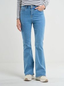 BIG STAR Dżinsy - Bootcut fit - w kolorze niebieskim rozmiar: W32/L30. Niebieskie jeansy Big Star, z aplikacjami, z podwyższonym stanem. Za 149,31 zł.