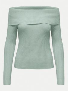 ONLY Sweter Katia 15311830 Zielony Regular Fit. Zielone swetry klasyczne ONLY, xs, z syntetyku, bez kołnierzyka. Za 69,99 zł.