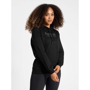 Sweat bluza z kapturem dla kobiet Hummel Booster. Czarne bluzy Hummel, bez wzorów, z kapturem. W wyprzedaży za 216,50 zł.