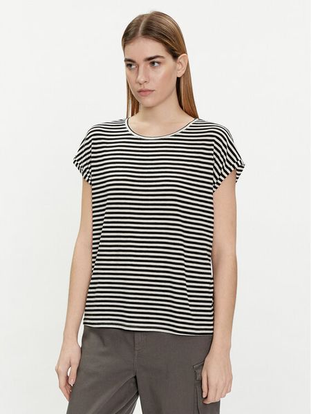Vero Moda T-Shirt Ava 10284469 Czarny Regular Fit. Czarne t-shirty Vero Moda, s, bez wzorów, z lyocellu, bez kołnierzyka, bez ramiączek. Za 69,99 zł.