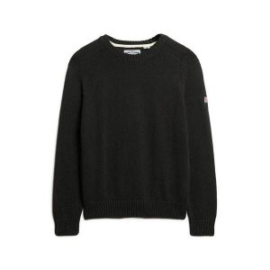 Damski sweter Superdry. Szare swetry klasyczne Superdry, na zimę, z dzianiny, bez kołnierzyka. Za 288,40 zł.