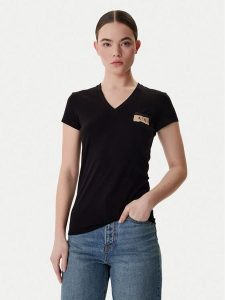 Armani Exchange T-Shirt XW001803 AF16294 UC001 Czarny Regular Fit. Czarne t-shirty Armani Exchange, s, bez wzorów, z bawełny, bez kołnierzyka, bez ramiączek. Za 259,99 zł.