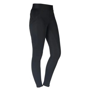 Legginsy jeździeckie damskie HORKA Kate. Czarne legginsy HORKA, bez wzorów, z materiału, z podwyższonym stanem, długie. Za 276,00 zł.