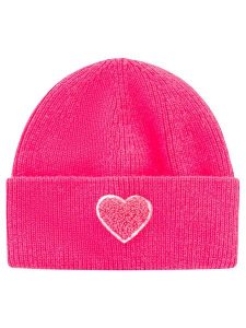 Zwillingsherz Czapka "Heart" w kolorze różowym rozmiar: onesize. Różowe czapki Zwillingsherz, bez wzorów, z materiału. Za 124,95 zł.