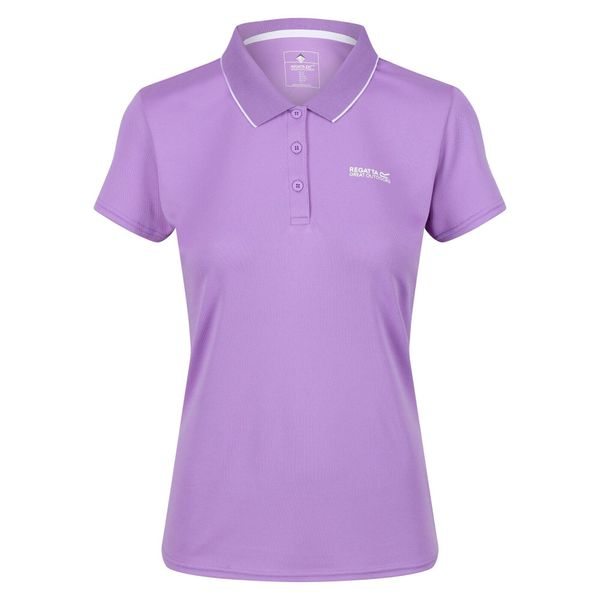 Koszulka Polo Damska Maverick V. Fioletowe bluzki Regatta, bez wzorów, bez kołnierzyka, bez ramiączek. Za 38,99 zł.