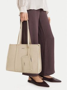 MEXX Torebka CEO-MEXX-AJ-004-09 Beżowy. Brązowe torebki klasyczne Mexx, bez wzorów, z materiału, bez dodatków. Za 199,99 zł.