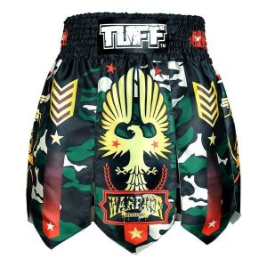 Spodenki treningowe TUFF Gladiator Green Military Warrior. Czarne szorty TUFF, bez wzorów, sportowe. Za 199,00 zł.
