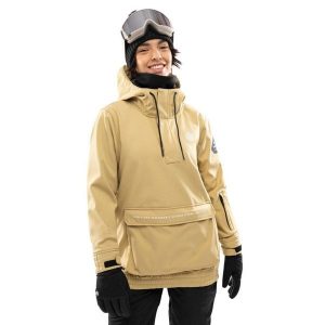 Damska kurtka snowboardowa Sporty zimowe Siroko W3-W Kamui. Brązowe kurtki SIROKO, na zimę, bez wzorów, z softshellu, bez kaptura. Za 341,00 zł.