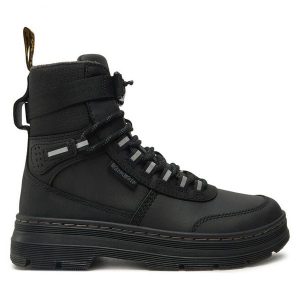 Trapery Dr. Martens. Czarne buty zimowe Dr. Martens, bez obcasa, bez zapięcia. Za 679,99 zł.