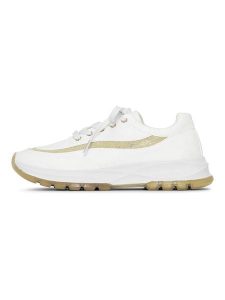 Ilse Jacobsen Sneakersy w kolorze złoto-białym rozmiar: 38. Białe trampki Ilse Jacobsen, bez wzorów, bez zapięcia. Za 113,90 zł.