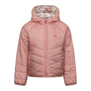 Trespass Dessie - Damska dwustronna kurtka codzienna Mid Rose. Czerwone kurtki Trespass, bez wzorów. Za 331,99 zł.