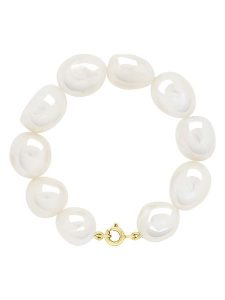 ATELIERS SAINT GERMAIN Bransoletka perłowa w kolorze białym rozmiar: onesize. Białe bransoletki ATELIERS SAINT GERMAIN, z perłą, złote. Za 326,99 zł.