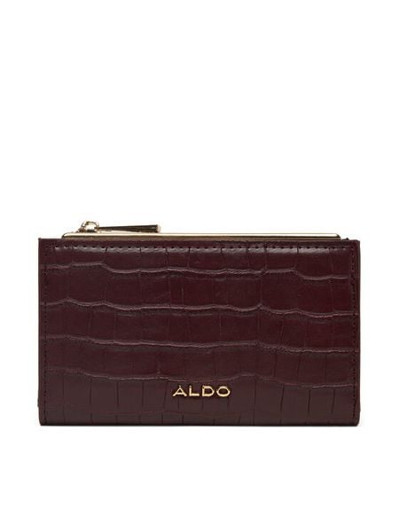 Aldo Portfel Mereclya 14143695 Bordowy. Czerwone portfele ALDO, bez wzorów, ze skóry. Za 79,99 zł.