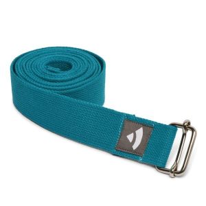 Pasek do jogi Bodhi Asana belt. Niebieskie paski BODHI, bez wzorów, sportowe. Za 39,99 zł.