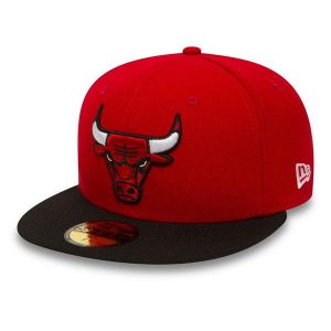Czapka z daszkiem New Era 59FIFTY NBA Chicago Bulls Fullcap 10861624. Czerwone czapki New Era, bez wzorów, sportowe. Za 147,00 zł.