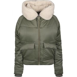 Parka dla kobiet Urban Classic herpa hooded. Brązowe kurtki Urban Classics, na zimę, bez wzorów, bez kaptura. Za 337,00 zł.