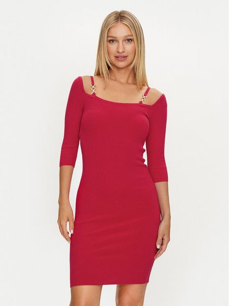Marciano Guess Sukienka koktajlowa 4YGK58 5613Z Różowy Slim Fit. Czerwone kombinezony Marciano Guess, z aplikacjami, z wiskozy, wizytowe, bez kołnierzyka, bez ramiączek. Za 539,99 zł.