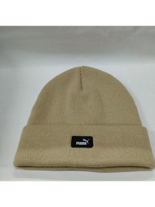 Puma Czapka beanie w kolorze beżowym rozmiar: onesize. Brązowe czapki Puma, bez wzorów. Za 60,88 zł.