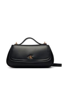 Calvin Klein Torebka LV04F3679G Czarny. Czarne torebki klasyczne Calvin Klein, bez wzorów, ze skóry, bez dodatków. Za 409,99 zł.