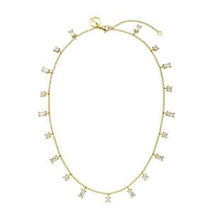 Purelei Purelei Naszyjnik Powder Naszyjniki 1 ct Damski. Białe naszyjniki Purelei, z cyrkonią, pozłacane. Za 162,69 zł.