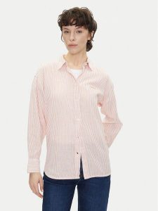 Pepe Jeans Koszula Dream PL305033 Pomarańczowy Loose Fit. Brązowe koszule Pepe Jeans, l, bez wzorów, z bawełny, bez kołnierzyka, bez ramiączek. Za 209,99 zł.