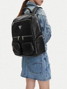 Guess Jeans Plecak CWBEO-GUESS-B-006-09 Czarny. Czarne plecaki Guess Jeans. Za 299,99 zł.