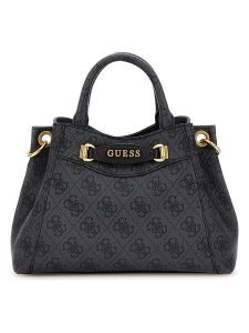 Guess Torebka w kolorze antracytowym - 23 x 16 x 9 cm rozmiar: onesize. Czarne torebki klasyczne Guess, z aplikacjami, z materiału, przez ramię, z nadrukiem, bez dodatków. Za 373,35 zł.