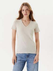 United Colors Of Benetton T-Shirt 3GA2E4230 Beżowy Regular Fit. Brązowe t-shirty United Colors of Benetton, l, bez wzorów, z bawełny, bez kołnierzyka, bez ramiączek. Za 49,99 zł.