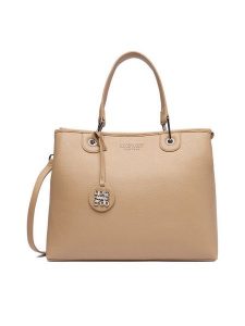 Nine West Torebka CEO-Soho Bloom-LDA8569 Beżowy. Brązowe kuferki Nine West, bez wzorów, z materiału, bez dodatków. Za 279,99 zł.