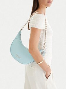 Nine West Torebka CEO-Zerna-KY258 Niebieski. Niebieskie torebki klasyczne Nine West, bez wzorów, z materiału, bez dodatków. Za 179,99 zł.