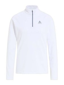 Odlo Bluza polarowa "Besso" w kolorze białym rozmiar: L. Białe bluzy ODLO, l, bez wzorów, z materiału, bez kaptura. Za 153,71 zł.