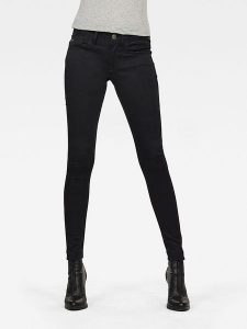 G-Star Dżinsy - Super Skinny fit - w kolorze czarnym rozmiar: W26/L32. Czarne jeansy G-Star, z aplikacjami. Za 166,88 zł.