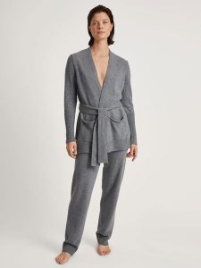 Calida Wełniany kardigan w kolorze szarym rozmiar: S. Szare kardigany Calida, z wełny. Za 479,76 zł.