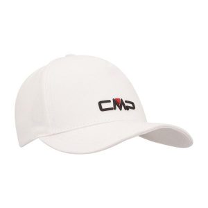 Czapka baseballowa z miękkiej bawełny CMP. Białe czapki CMP, bez wzorów, z bawełny. Za 132,50 zł.