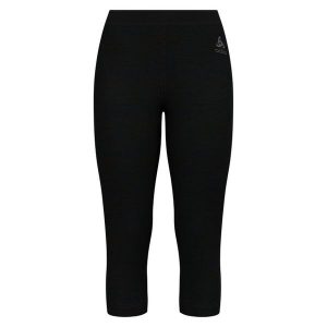 Legginsy termoaktywne damskie Odlo Merino 200 BL Bottom 3/4. Czarne legginsy ODLO, xs, bez wzorów. Za 261,99 zł.