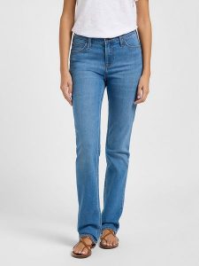 Lee Dżinsy - Slim fit - w kolorze niebieskim rozmiar: W32/L33. Niebieskie jeansy Lee, z aplikacjami. Za 153,34 zł.