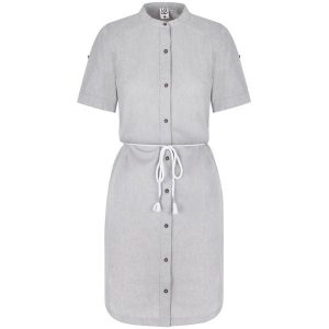 Sukienka damska LOAP Nury bawełna S. Fioletowe sukienki ZENZIMAT, m, bez wzorów, z bawełny, sportowe, bez kołnierzyka, bez ramiączek, sportowe. Za 165,99 zł.