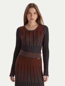 Fracomina Sweter FS25WT7007K558Q7 Niebieski Slim Fit. Niebieskie swetry klasyczne Fracomina, l, z syntetyku, bez kołnierzyka. Za 499,99 zł.