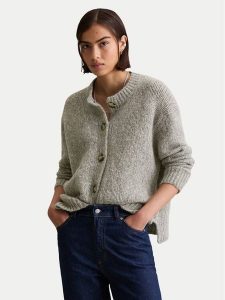 Marc O'Polo Kardigan 5000006923 Szary Relaxed Fit. Szare kardigany Marc O'Polo, z wełny. Za 499,99 zł.